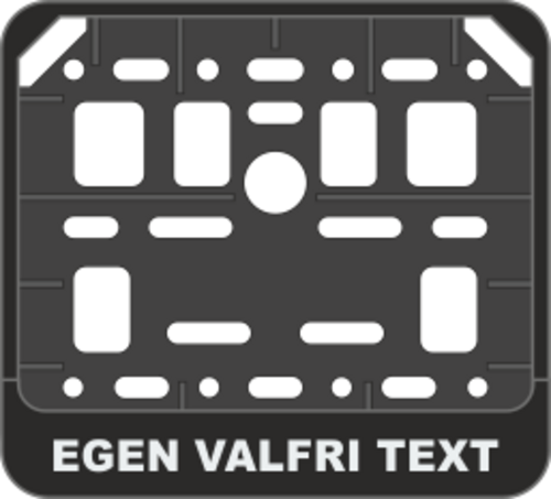 Passar ENDAST VÅRA  skyltar med måtten 190x150mm, och 140x114mm. Utrustad med snabbfäste för skylten. Texthöjden är ca 9mm. Priset avser max 30 bokstäver. Det är okej att upprepa ord. Vill du ha texten spegelvänd skri