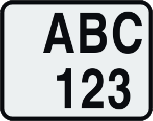 Avsedd för Skylthållare med samma mått. Dessa registeringsskyltar är enbart till för användning vid tävling/utställning. Dessa är olagliga att använda vid bruk på allmän väg. Skyltarna finns i två varianter. Som dekal alternativt 3mm hårdplast. Bakgrunden