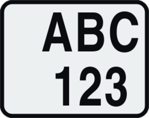 Avsedd för Skylthållare med samma mått. Dessa registeringsskyltar är enbart till för användning vid tävling/utställning. Dessa är olagliga att använda vid bruk på allmän väg. Skyltarna finns i två varianter. Som dekal alternativt 3mm hårdplast. Bakgrunden