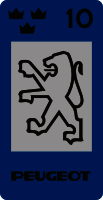 Skattemärke peugeot