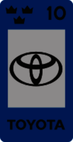 Skattemärke toyota