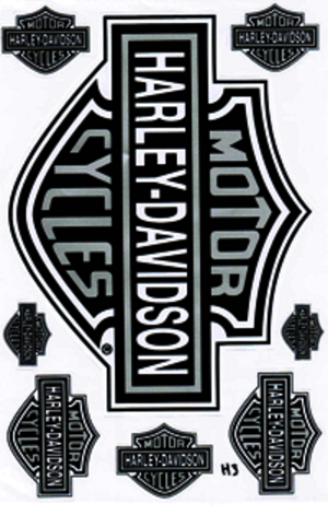 Dekalark 26x17cm. Blandade logotyper på dekalark. dekalerna är utstansade. Inte samma höga kvalité som på våra övriga dekaler.