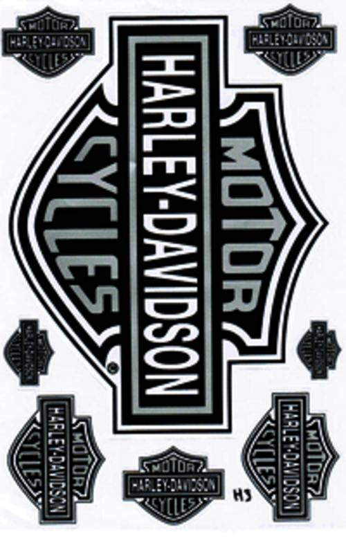 Dekalark 26x17cm. Blandade logotyper på dekalark. dekalerna är utstansade. Inte samma höga kvalité som på våra övriga dekaler.