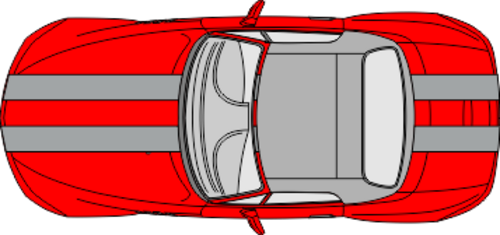 Viperstripe för montering på bil. Bredden avser totalbredd med alla stripe. Ange under kommentarerna hur långa respektive del ska vara.