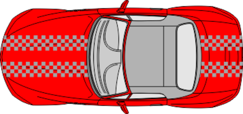 Viperstripe för montering på bil. Bredden avser totalbredd med alla stripe. Ange under kommentarerna hur långa respektive del ska vara.