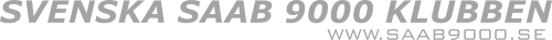1100x85mm Denna logotypes säljes i samråd med Svenska Saab 9000 klubben. Dekalen levreras utan bakgrund.