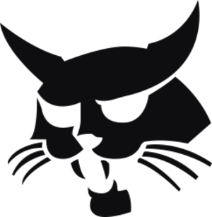 Logo Bobcat, datorskuren dekal.
