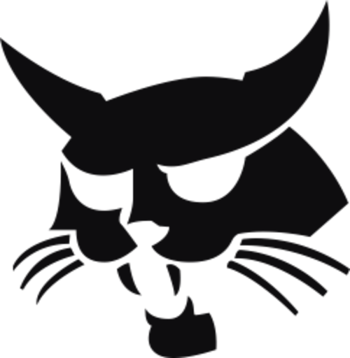 Logo Bobcat, datorskuren dekal.