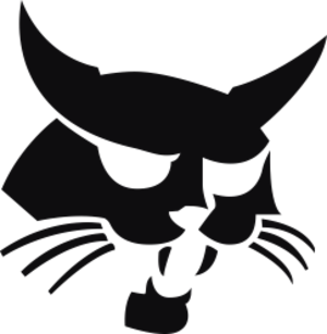 Logo Bobcat, datorskuren dekal.