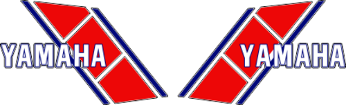 Dekor kit Yamaha. Komplett till 2 sidor, 235x147mm