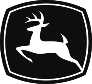 Datorskuren dekal Logo John Deere