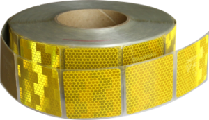 Reflexfilm Avery V6700 ECE 104 R 50x50mm Gul för kapell
