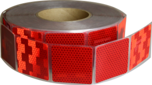 Reflexfilm Avery V6700 ECE 104 R 50x50mm Röd för kapell
