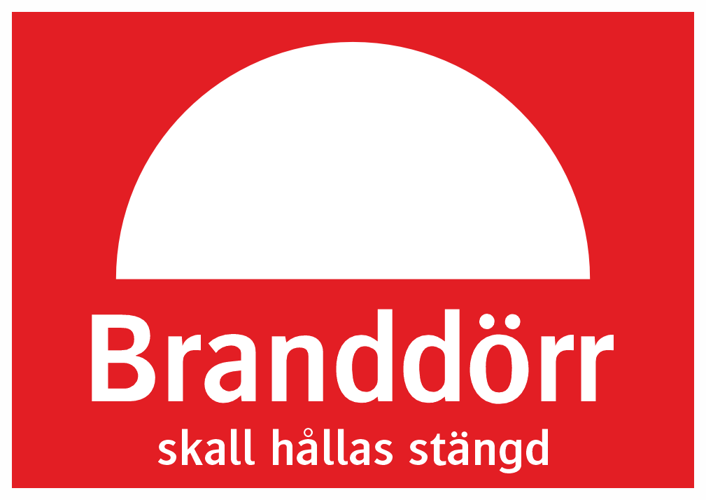 Branddörr skall hållas stängd