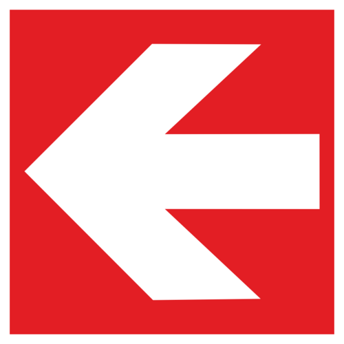 Pil (vänster)