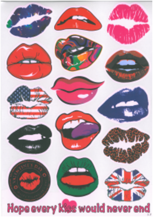 Dekalark 30x21cm. Blandade motiv på dekalark. dekalerna är utstansade. 