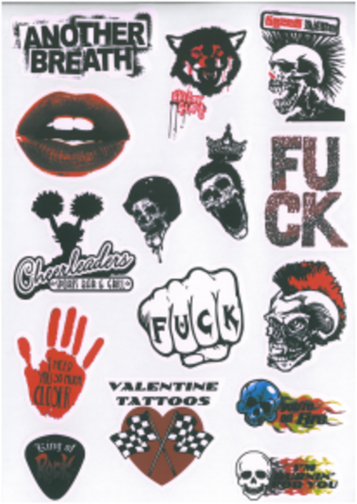 Dekalark 30x21cm. Blandade motiv på dekalark. dekalerna är utstansade. 