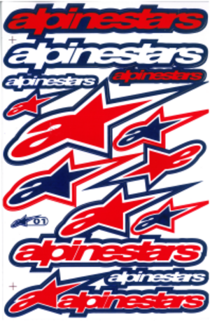 Dekalark 26x17cm. Blandade logotyper på dekalark. dekalerna är utstansade. Inte samma höga kvalité som på våra övriga dekaler.