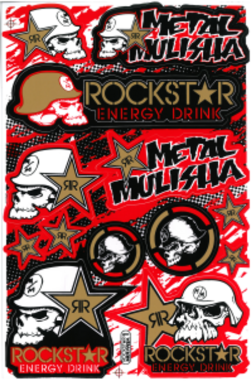 Dekalark 26x17cm. Blandade logotyper på dekalark. dekalerna är utstansade. Inte samma höga kvalité som på våra övriga dekaler.