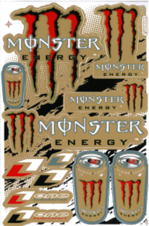 Dekalark 26x17cm. Blandade logotyper på dekalark. dekalerna är utstansade. Inte samma höga kvalité som på våra övriga dekaler.