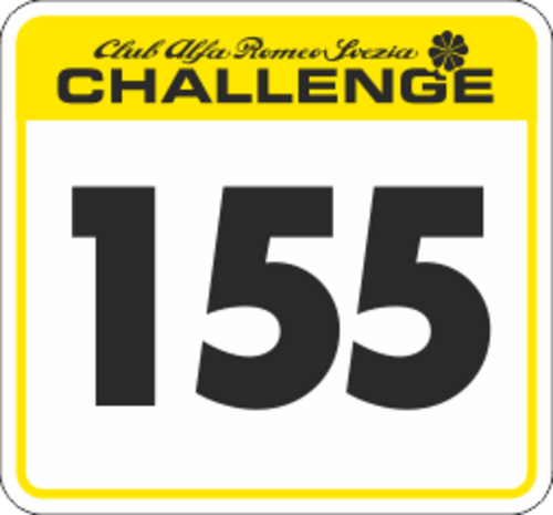 Bakgrund med siffra för tävlande i cupen. Skall monteras på förar samt passerardörr. 430x400mm.