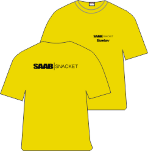 Svart tryck, T-shirt med tryck. 180gr kvalitétstshirt.