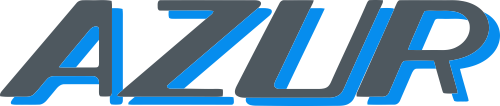 Datorskuren dekal Logo AZUR