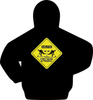 Hoodie. Atlanda Hood Black från Textilgrossisten.