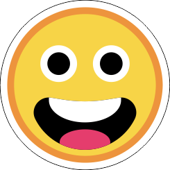 Printad Emojidekal