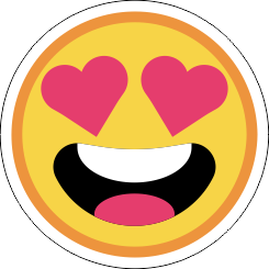 Printad Emojidekal