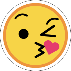 Printad Emojidekal
