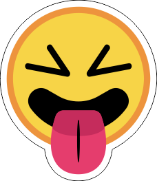 Printad Emojidekal