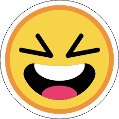 Printad Emojidekal