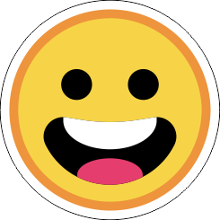 Printad Emojidekal