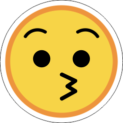 Printad Emojidekal
