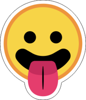 Printad Emojidekal