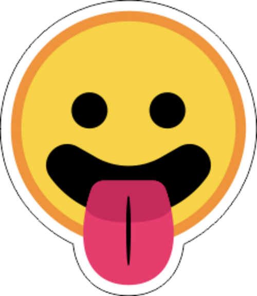 Printad Emojidekal