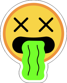 Printad Emojidekal