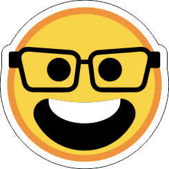Printad Emojidekal