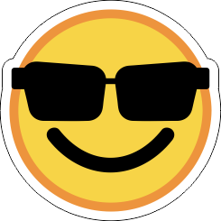 Printad Emojidekal