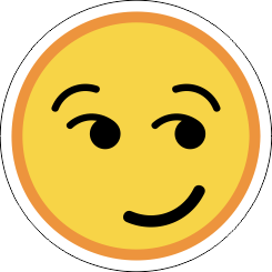 Printad Emojidekal