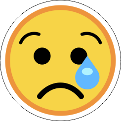 Printad Emojidekal