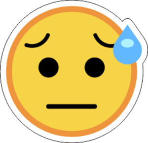 Printad Emojidekal