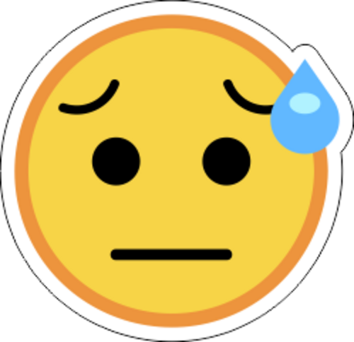 Printad Emojidekal