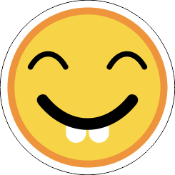 Printad Emojidekal