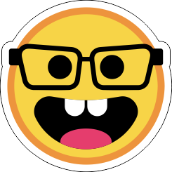 Printad Emojidekal