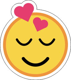 Printad Emojidekal