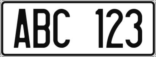 300x110mm med rätt typsnitt