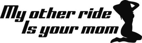 My other ride is your mom