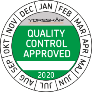 24st dekaler på A4-ark. 40x40mm Digitalprintas på ARLON DPF8000